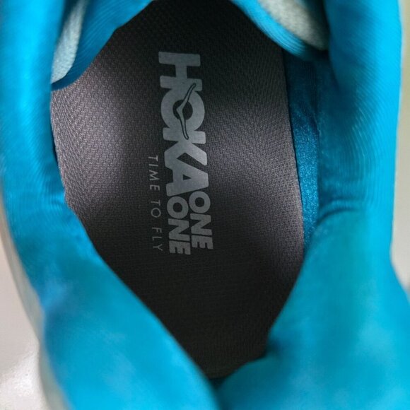 Hoka One One Bondi 6 Teal Blue Running Shoes Size 11 F27219L - Picture 7 of 9
